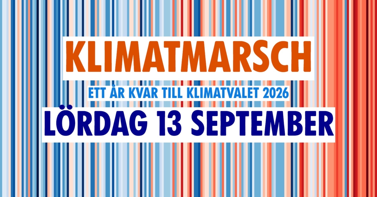 Klimatmarsch – ett år kvar till valet