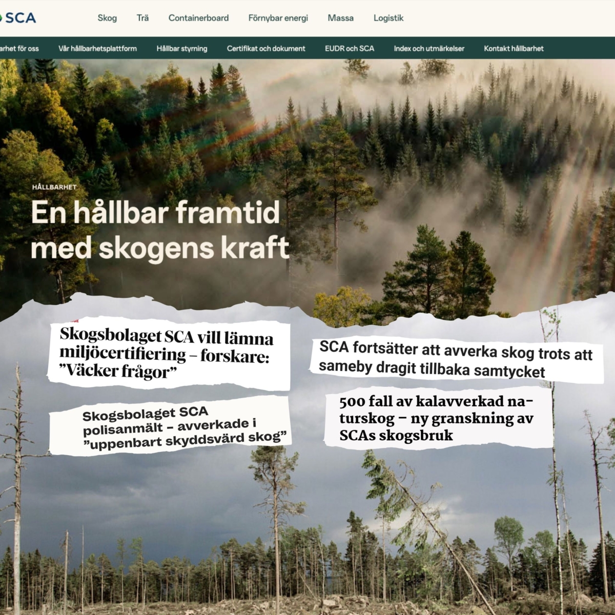 SCA vinner Svenska greenwashpriset 2025