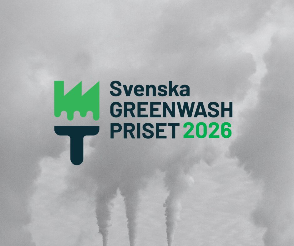 Svenska greenwashpriset 2026